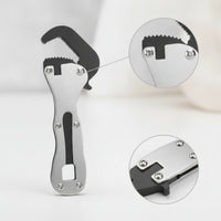 Micro Compact Adjustable Wrench Compact Wrench Portable Adjustable Spanner Lightweight for Mechanics, DIYers, Plumbers, Tight Confined Areas, Glove Box, Everyday Carry