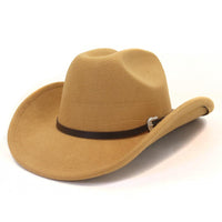 Men Women Western Cowboy Fedora Jazz hat 西部牛仔毛呢礼帽