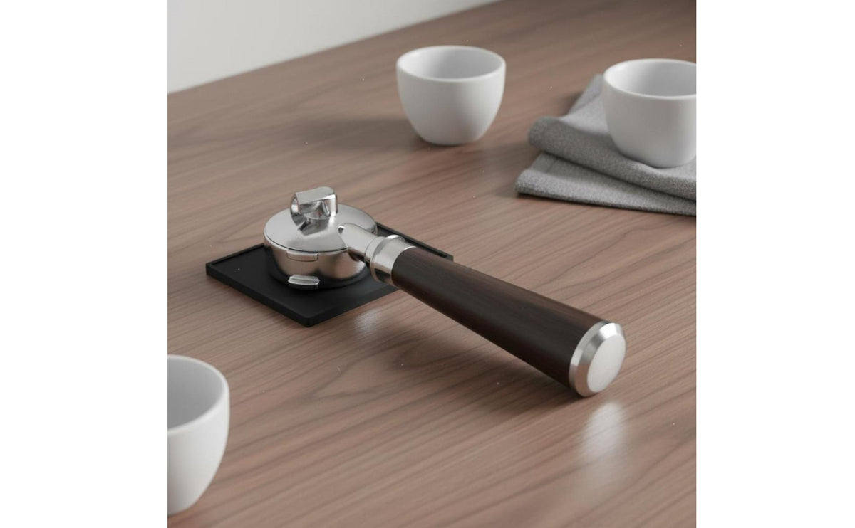 304 Stainless Steel 58mm Portafilter Easy to Clean Three Ear Coffee Filter Holder Detachable Design Solid Wood Portafilter for Cafe