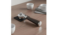 304 Stainless Steel 58mm Portafilter Easy to Clean Three Ear Coffee Filter Holder Detachable Design Solid Wood Portafilter for Cafe