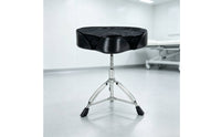Drum Stool with Saddle Seat Velvet Saddle Drum Throne Height Adjustable Furniture for Drummers, Percussionists, Stage, Audio Production Studios