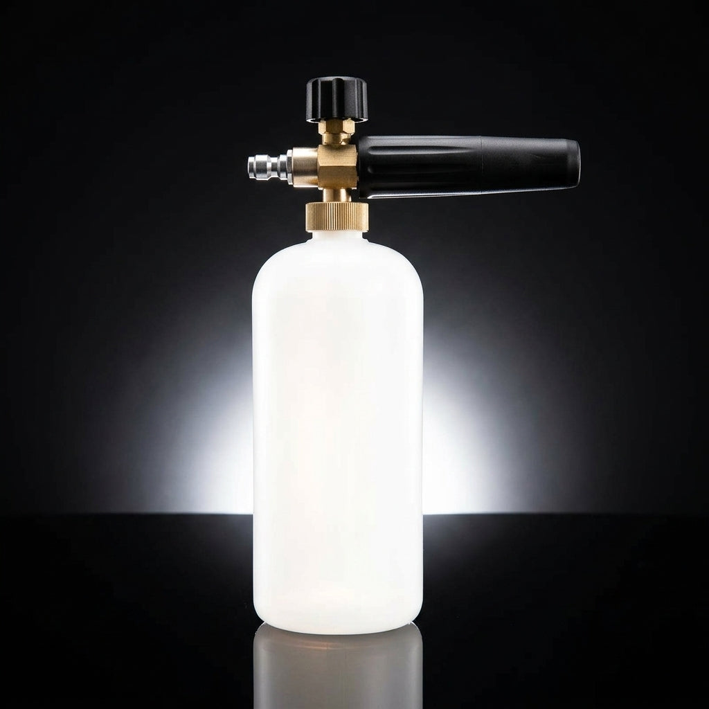 Car Cleaning Foam Sprayer for Car Detailing, High Pressure Foam Lance with Brass Nozzle, 1L Pressure Washer Foam Bottle, 10m Spray Distance