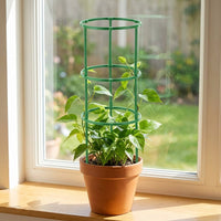 Green Fiberglass Plant Support Trellis, Stackable 3 Arm Trellis for Vining Plants, Weather Resistant Climbing Plant Support for Pots