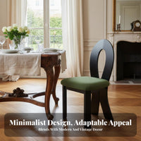 French Retro Design Mermaid Back Chair Fully Assembled Dining Seat Artistic Design Household Furniture Ergonomic Backrest for Homeowners, Interior Designers, Families, Kitchen, Home, Living Room, Bedroom