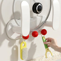 Cabinet Pot Lid Organizer for Kitchen Cupboard Doors and Walls, Adjustable Spacing Rack for Chopping Boards