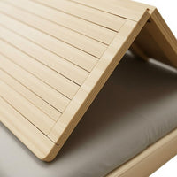 No Box Coil Needed Foldable Bed Board Heavy Duty Hard Bed Slats Easy Assembly Solid Wood Mattress Foundation Breathable for Tatami Room