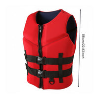 Soft Foam Life Vest Zip Front Buoyancy Vest Quick Release Buckles for Boating