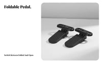 2 Pieces Foldable Foot Pegs Widened & Thickened Rear Seat Footrest Rear Passenger Foot Peg Non-Slip Surface for Children