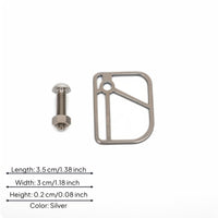 Titanium Alloy Front Fork Cable Guide Scratch Resistant Cycle Brake Cable Guide Lightweight Easy Installation
