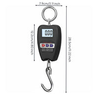 High Precision 200kg Industrial Scale Tare Function Portable Electronic Hanging Scale Backlit Screen for Farmers, Warehouse, Farm
