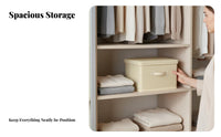 Stackable textile Clothes Box Sturdy Construction Household Storage foldable