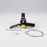 Quick Dropper Post Lever with Clamp Lightweight Dropper Post Controller with Cable Port Adjustable Seatpost Controller with Thumb Pad Ergonomic for Mountain Bikers, Cyclists, Road Cycling