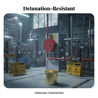 Anti Blast-Resistant-Proof Shovel Heavy-Duty Aluminum Fire Container Non-Ignition Source Ing Fire Shovel for Emergency Responders, Industrial Workers, Maintenance Crews, Hazardous Environments Plants, Oil and Gas Facilities