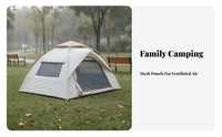 Waterproof Automatic Camping Tent Windproof Design Instant Quick-Setup Tent Wind Resistant Automatic Sun Shelter Protection for Families, Beginners, Overnight Trips, Picnics, Backyard, Beach