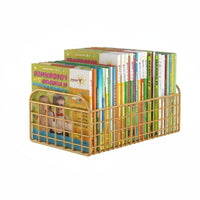 Wheeled Book storage container Space-Saving Desktop book organizer Large Capacity for Home, Parents