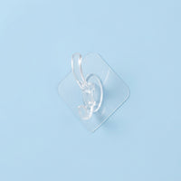 Clear Acrylic Adhesive Wall Hooks Heavy Duty for Kitchen, Damage Hooks for Home Organization, Apartment Must Haves Apartment Decor