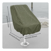 Boat Seat Cover Waterproof Marine Chair Cover Dustproof Steering Station Seat Protector for Outdoor