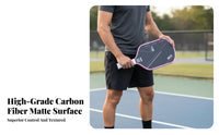 Lightweight Design 16mm Pickleball Paddle Large Sweet Area Pickleball Paddle Wear-Resistant for Adults, Training, Recreational Play, Outdoor