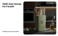Funny Creature Holder Multipurpose Design and Utensil Holder Easy to Clean Multi-Compartment