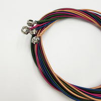 4-String Electric Bass Guitar Strings, Steel, Multicolor, Individually Packaged