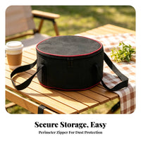 Cookware Bag with Shoulder Strap | Portable Soft-Sided Design, Secure Zipper Closure, Camping Tableware Bag, for Picnics