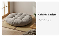 Thick Meditation Pillow Breathable Round Corduroy Pillow Round Floor Pillow Thickened Tufted Floor Pillow Versatile