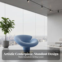 Sculptural Design Calla flower Chair blossomInspired accentuate Seating Modern & aesthetic Indoor Furniture single-Piece Construction for Interior Designers, Business Owners, Showroom, Living Room, Office Reception, Bedroom