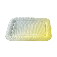 Low-Rise Cooling Bed with Raised Border Rectangular Pet Cooling Bed Supportive Pet Mat with Raised Border Soft for Floor