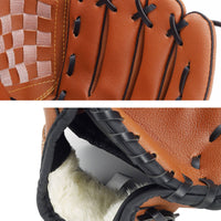 Deep Pocket Baseball Glove Reinforced Edging PU Baseball Glove Contrasting Lacing Catching Glove Stitched