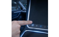 Car Control Panel Dock Touch-Style Charging Panel with Ambient Light for Commuters, Center Console