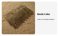 Artificial Thatch Tile Waterproof Synthetic Thatch Roofing Weather Resistant Synthetic Straw Roof Tile for Contractors, Bamboo Bar, Gazebo