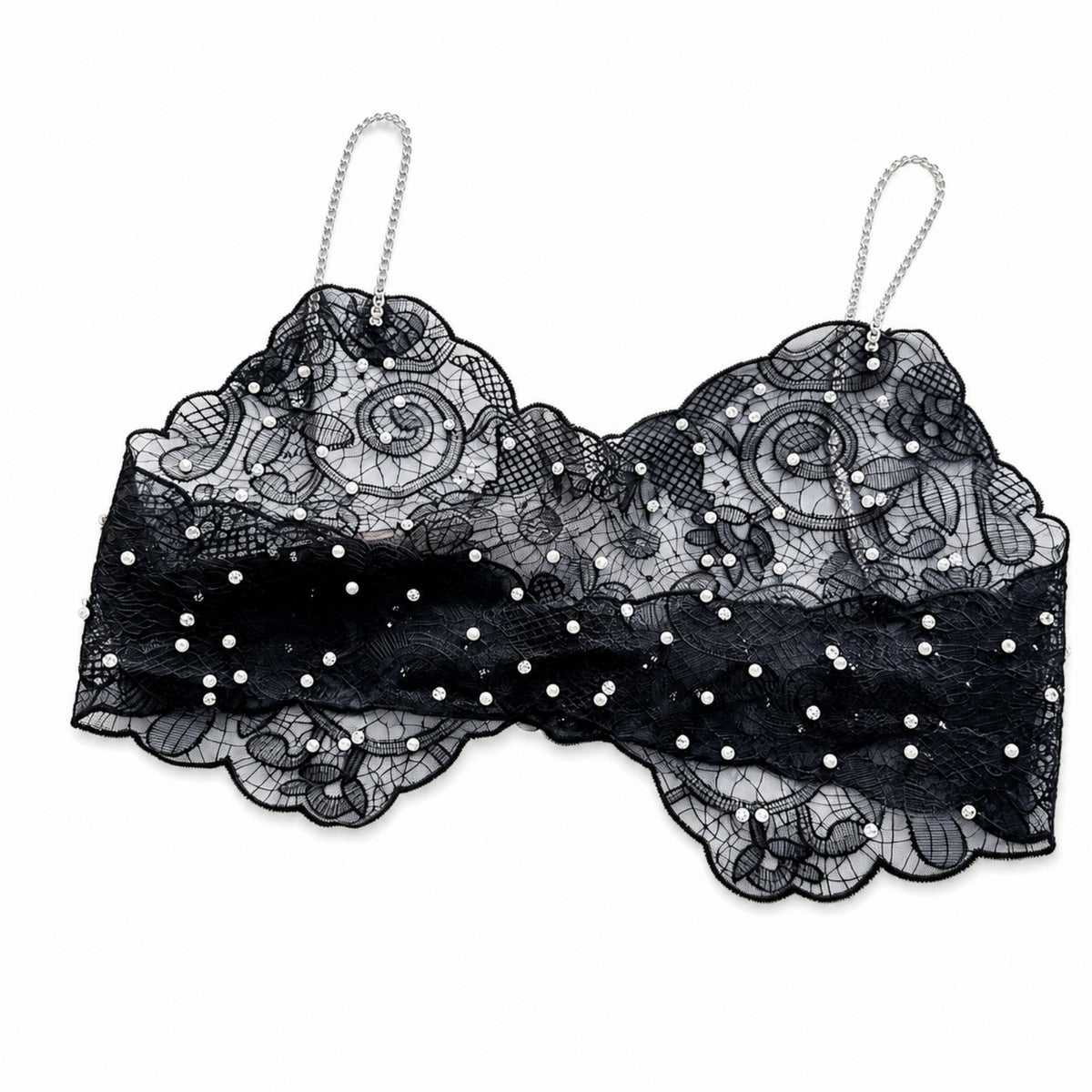 Camisole with Beaded Straps Fitted Lace Camisole Sleeveless for Date Nights