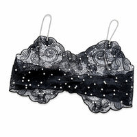 Camisole with Beaded Straps Fitted Lace Camisole Sleeveless for Date Nights