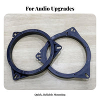 2 Pieces Resistant 6.5 Inch Speaker Spacer Solid Construction Plastic Speaker Mounting Adapter Easy to Install Automotive Accessory Long-Lasting for DIY Enthusiasts, DIYers, Audio Modifiers, Vehicle, Truck, Garage