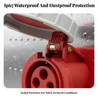 32A Refrigerated Container Plug Waterproof Industrial Connector Retardant Waterproof Electrical Connector for Electricians