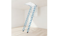 Space-Saving Retractable Attic Stairs Telescoping Ceiling Hatch Ladder Compact for Homeowners