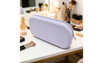 Large Capacity Silicone Zip Pouch Easy to Clean Silicone Makeup Pouch Multi Purpose Zipper Makeup Bag for Bathroom