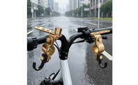 Metal Umbrella Base Mounting Bracket 8mm Clamp-Style Bracket with Hook Sturdy Rust-Resistant for Scooters, E-Bikes