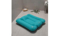 Bathtub Booster Pad Shimmery Finish Inflatable Bath Seat Water-Fillable Bath Mat Non-Slip Bathroom Accessory for Heated Bath