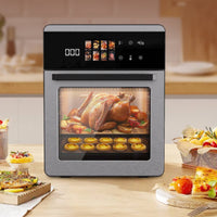 Air Fryer Oven Stainless Steel Oven with Air Fryer Appliance Digital Multifunctional for Families, Small Kitchens, Apartments