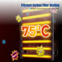 Heated Towel Rack, Stainless Steel Bathroom Shelf, Smart Carbon Fiber Drying, Electric Heating, Modern Design