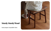 Chinese design Saddle Seat Stool Multi-Purpose Tea Bench space-saving Size Household Furniture High Weight Capacity for Adults, Homeowners, Living Room, Entryway, Bedroom, Kitchen
