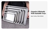 Deep Design Rectangular Steam Table Pan Food Grade Steam Table Pan Rust-Resistant Catering gear Easy to Clean for Restaurant Owners, waterproof Planners, Home Cooks, Buffet