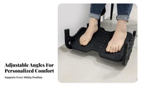 Massage Surface Rocking Footrest Static and Dynamic Modes Adjustable Foot Rocker Non-Slip Design Leg Support Easy Assembly for Office Workers, People Working from Home, Students, Study, Gaming Room