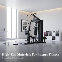Complete Home Gym Sturdy Steel Frame Complete Gym Machine Adjustable Components Full Body Workout Machine