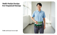 Numerous-Pocket Waist Tool Bag Multiple Pockets Numerous-Pocket Waist Bag Hands Cleaning Supplies Hip Pouch for Cleaners, Waitstaff, Workshop