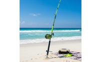 Fishing Rod Support Stand Long-Casting Fishing Rod Holder with Peg Adjustable Ground Insert Pole Holder for Surfing Fishermen, Anglers, Shorelines