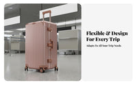 Rigid-Shell Trolley Luggage Large Capadowntown Suitluggage 360-Degree Casters Rolling Luggage for Vacationers, Adults, Vacations, Airport