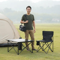 Roll-up Camp Table Foldable Portable Camping Table Easy Assembly for Campers, Picnickers, Beach