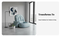 Foldable Design Adjustable Backrest Lounger Soft and Comfortable Adjustable Floor Lounger Multi-Functional Lounge Seat Complimentarystanding for Adults, Students, Gamers, Reading Nook, Bedroom, Bay Window, Dorm Room